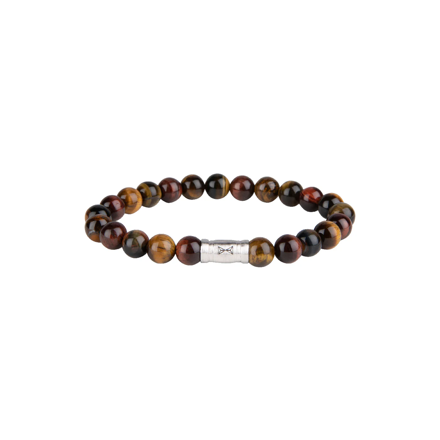 Stijlvol en minimalistisch. Deze armband is gemaakt van hoogwaardige edelstenen die perfect combineren met zowel formele als casual kleding. Gemaakt met 8 mm gladde multi-color tijgeroog en een subtiel zilveren 925 slot. Het sterke elastische koord houdt deze armband bij elkaar en zorgt voor een comfortabele pasvorm. De tijgeroog kraal wordt gekenmerkt door zijn prachtige gouden en bruine tinten. Combineer deze armband met andere Aze sieraden en geef je look die stijlvolle extra touch.