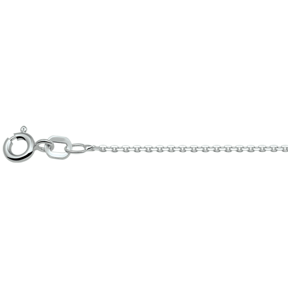 Zilver ketting anker 45 cm