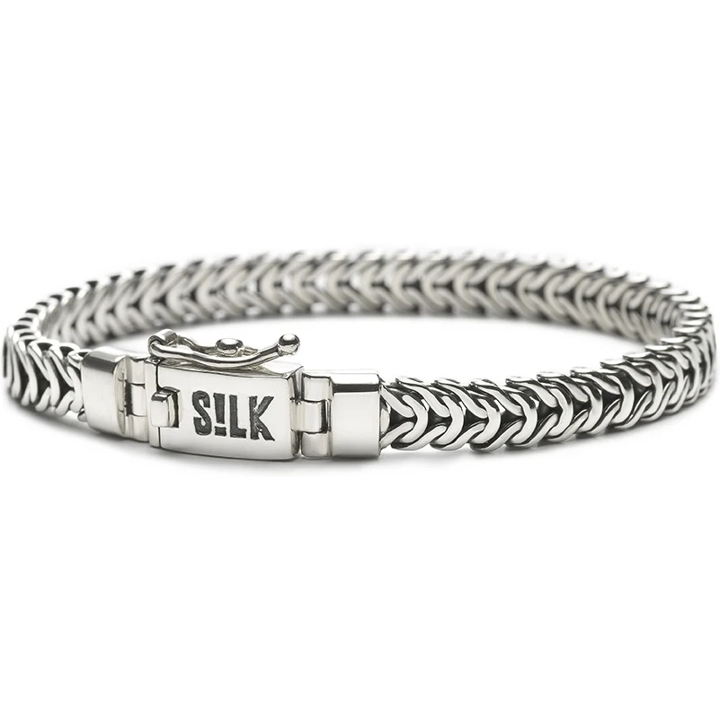 Massief zilveren armband model 347 op 19 cm