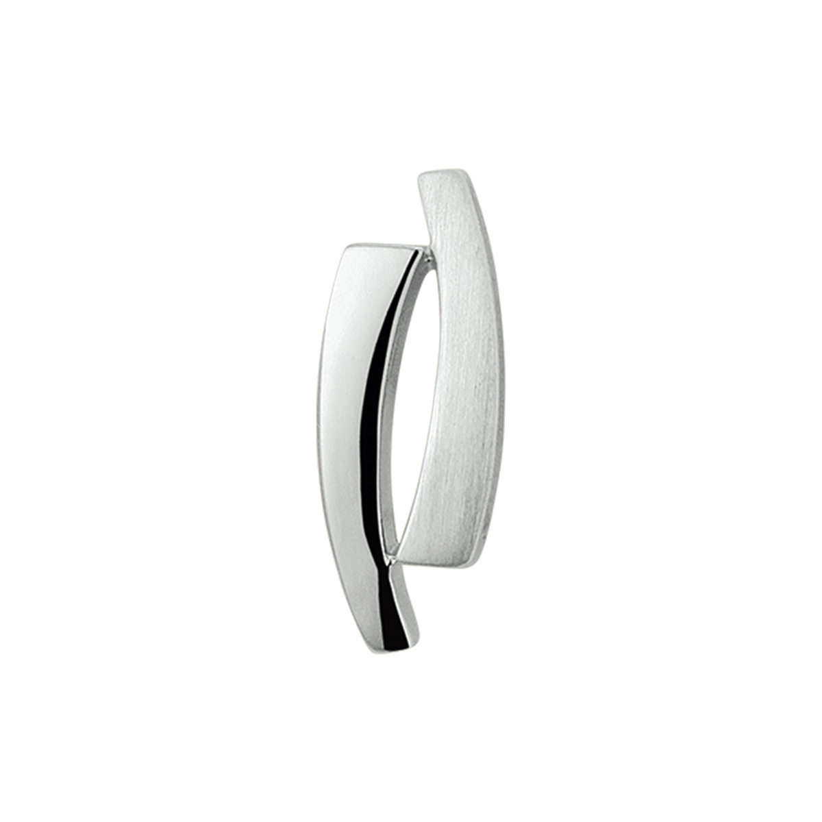 Zilver gerhodineerde hanger poli/mat