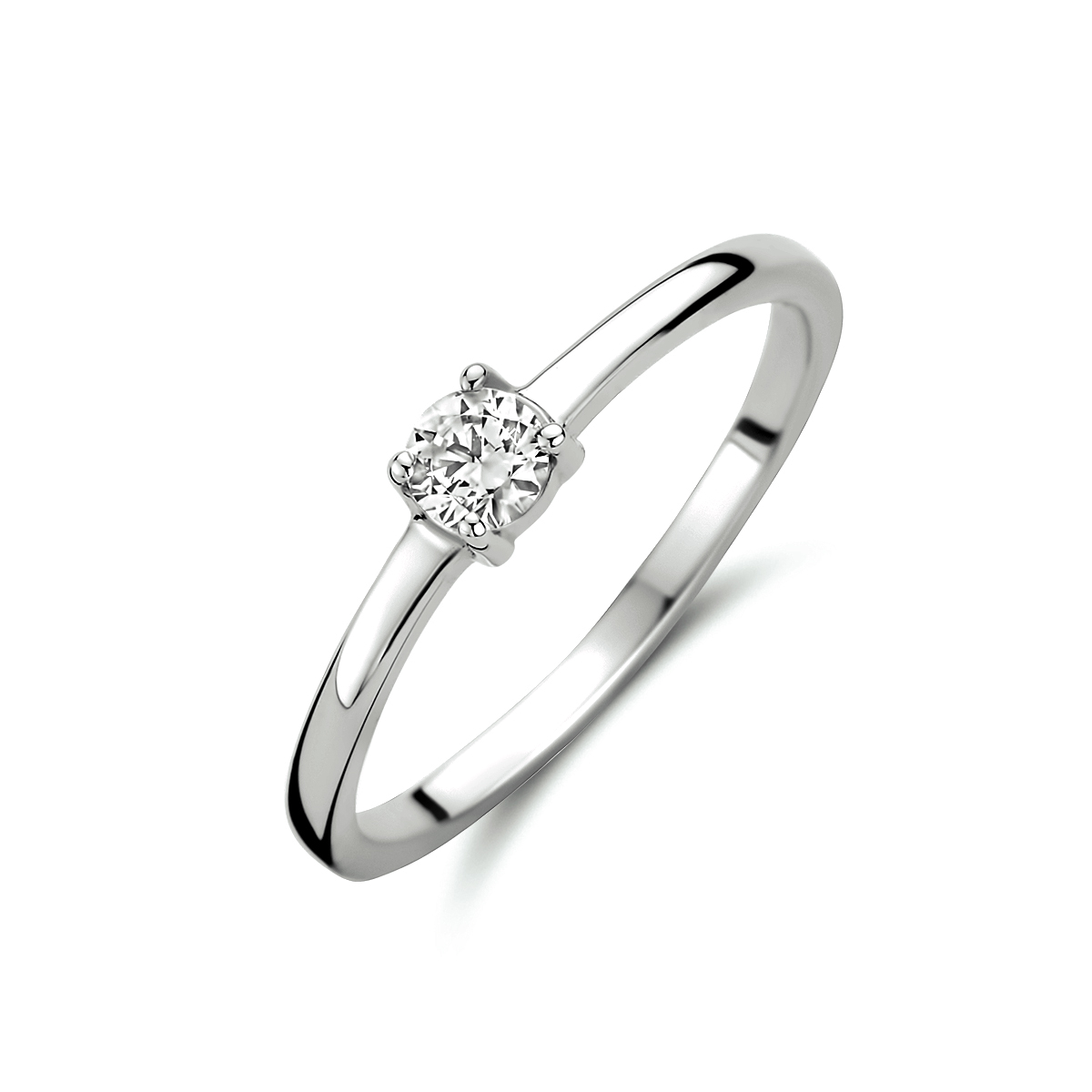 De ring is gemaakt van witgoud en is kleurig. Het is een sieraad voor dames.