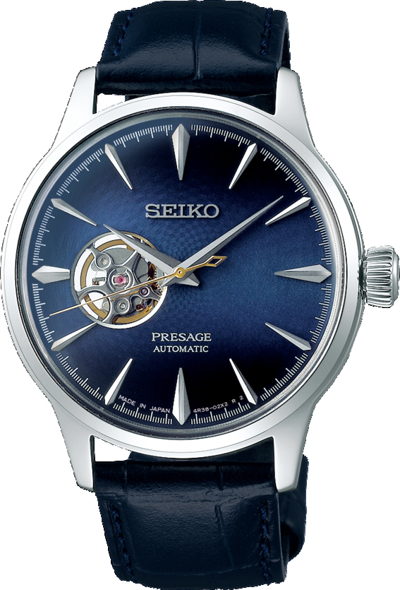 Dit is een herenhorloge van het merk Seiko. Het is een analoog horloge gemaakt van staal. De diameter van de kast is 40.5 mm en de kast is 12 mm dik.
De verdere specificaties van het horloge zijn als volgt:
Kastvorm: rond
Kastkleur: zilverkleurig
Kastmateriaal: staal
Bandbreedte: 20 mm
Bandlengte: 240.5 mm
Sluiting: vouwsluiting met drukker
Wijzerplaatkleur: blauw
Glassoort: hardlex mineraal glas
Waterdichtheid: 5 ATM
Techniek: automaat