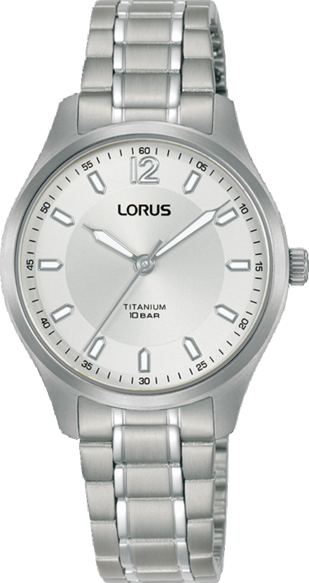 Dit is een dameshorloge van het merk Lorus. Het is een analoog horloge gemaakt van titanium. De diameter van de kast is 30 mm en de kast is 8 mm dik.
De verdere specificaties van het horloge zijn als volgt:
Kastvorm: rond
Kastkleur: zilverkleurig
Kastmateriaal: titanium
Bandbreedte: 14 mm
Bandlengte: 225 mm
Sluiting: vouwsluiting met drukker
Wijzerplaatkleur: wit
Glassoort: hardlex mineraal glas
Waterdichtheid: 10 ATM
Techniek: quartz