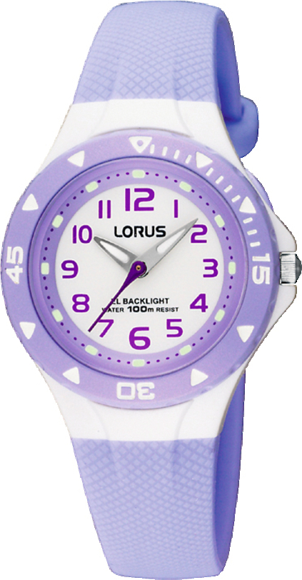 Dit kinderhorloge is van het merk Lorus. Het is een analoog horloge gemaakt van urethaan. De diameter van de kast is 30 mm en de kast is 12.5 mm dik.
De verdere specificaties van het horloge zijn als volgt:
Glassoort: acryl glas
Bandbreedte: 11.5
Kastmateriaal: kunststof
Waterdichtheid: 10 ATM
Techniek: quartz