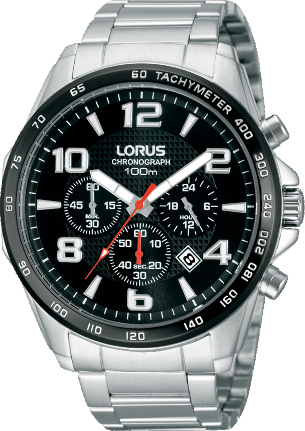 Dit is een herenhorloge van het merk Lorus. Het is een chronograaf horloge gemaakt van staal. De diameter van de kast is 44 mm en de kast is 12 mm dik.
De verdere specificaties van het horloge zijn als volgt:
Kastvorm: rond
Kastkleur: zilverkleurig
Kastmateriaal: staal
Bandbreedte: 20 mm
Bandlengte: 269 mm
Sluiting: vouwsluiting met drukker
Wijzerplaatkleur: zwart
Glassoort: hardlex mineraal glas
Waterdichtheid: 10 ATM
Techniek: quartz