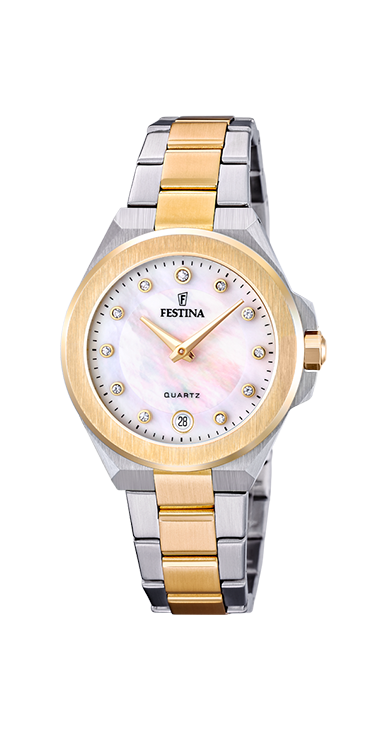 FESTINA DAMES BEIGE MADEMOISELLE 316L ROESTVRIJ STAAL HORLOGE ARMBAND F20702/1