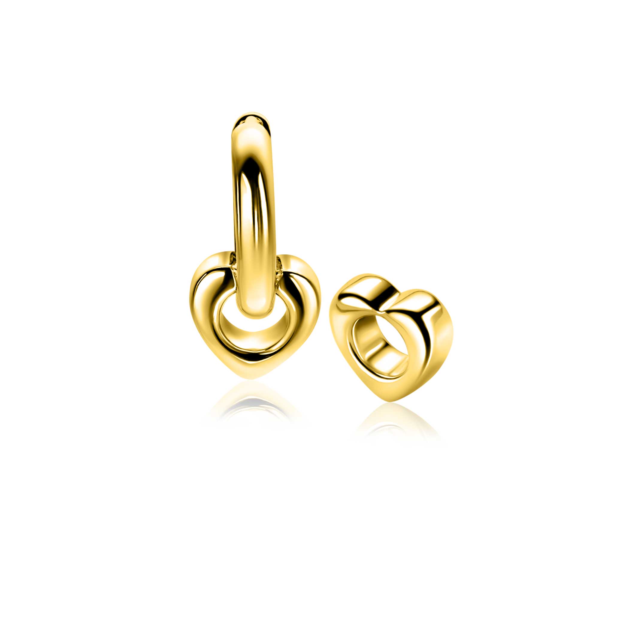 De Zinzi Verguld Hanger Voor Oorringen Hart Vormig is een betoverende toevoeging aan je sieradencollectie. Deze gouden hanger, gemaakt van zilver, heeft een afmeting van 9,7mm bij 10mm en een diepte van 4mm. Combineer met andere gouden sieraden voor een verfijnde look. Perfect om een stijlvolle en elegante uitstraling te creëren.