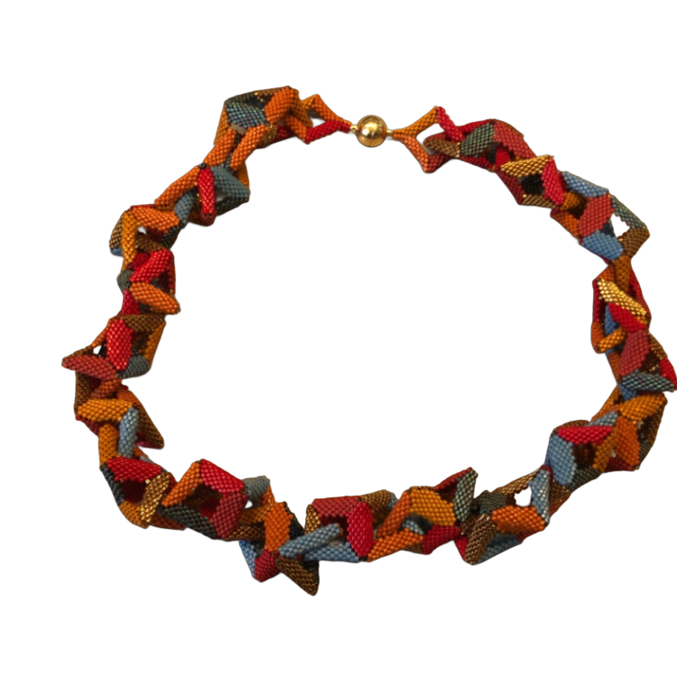 Halsschmuck Glasperlen Magnetschließe. Länge 60cm
-Made in Schwetzingen-
