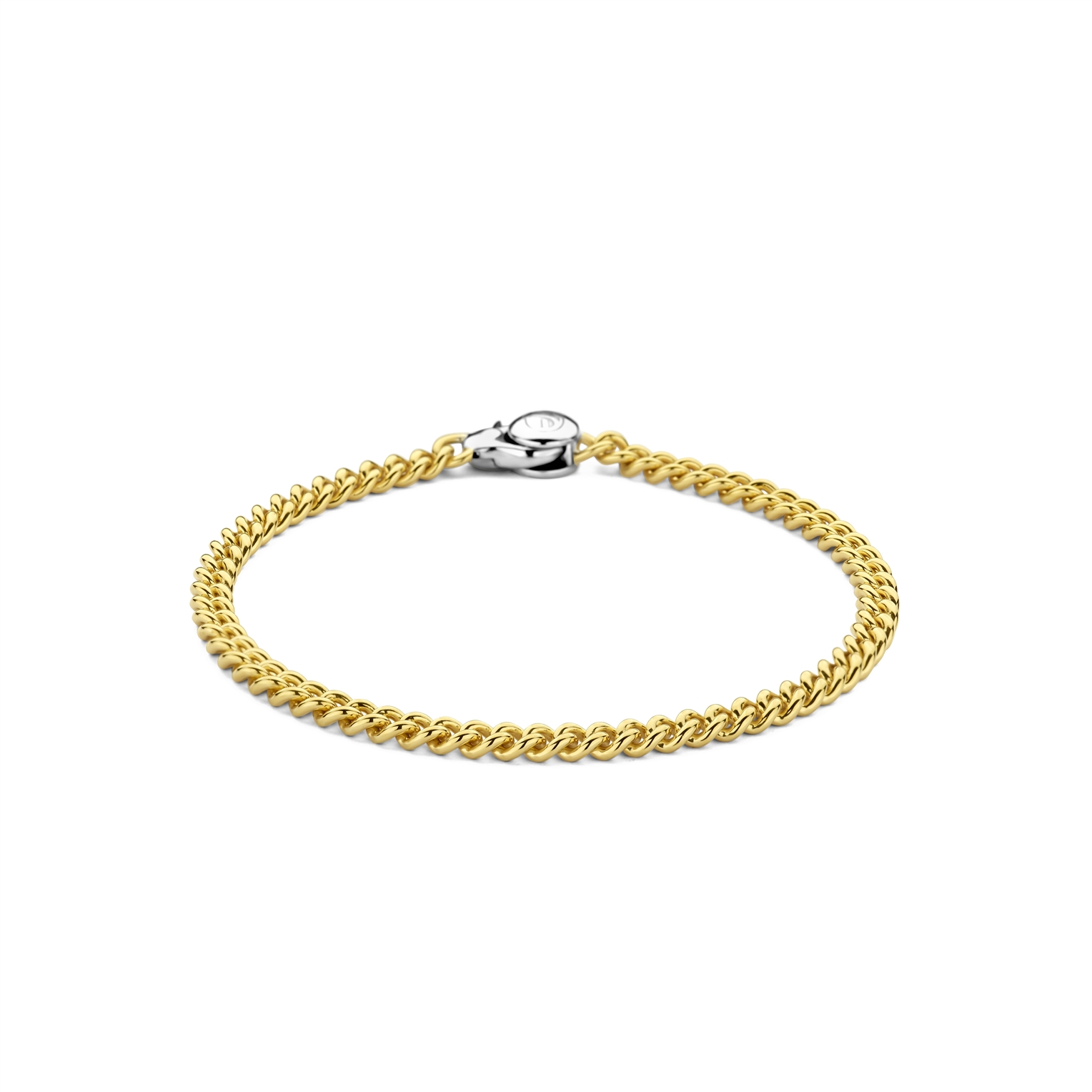 Ti Sento Zilver/vergulde armband gourmetschakel