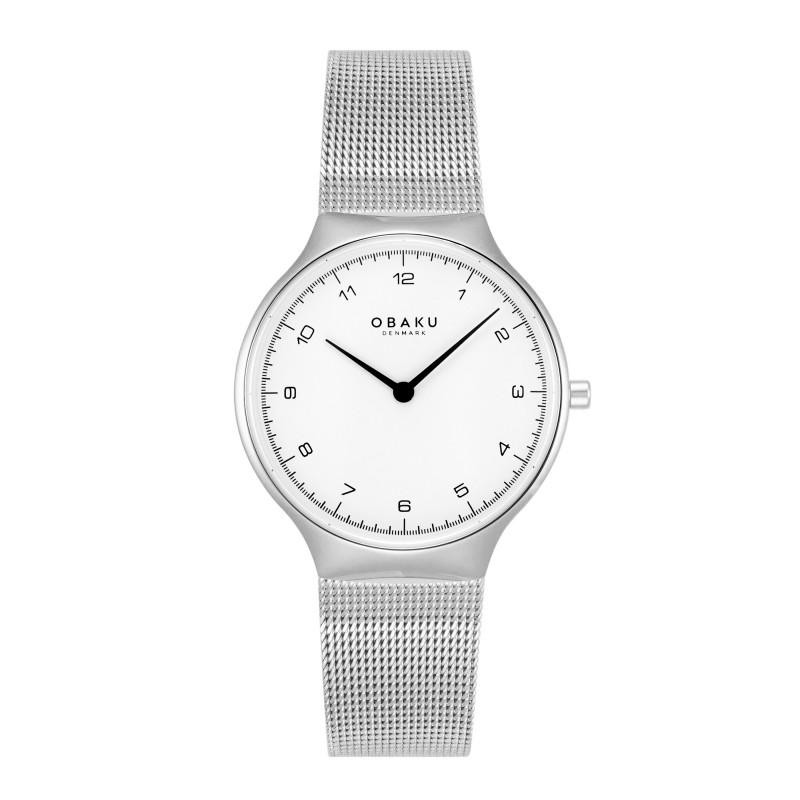 Obaku Dames Horloge V306LXCWMC heeft een elegant en strak design met een zilverkleurige roestvrijstalen milanese band en ronde kast. De witte wijzerplaat met dot-index, gemaakt van saffierglas, maakt het een stijlvolle keuze. Het horloge bevat geen datum- of lichtfunctie en is waterbestendig tot 3ATM. Perfect voor dagelijks gebruik en formele gelegenheden.