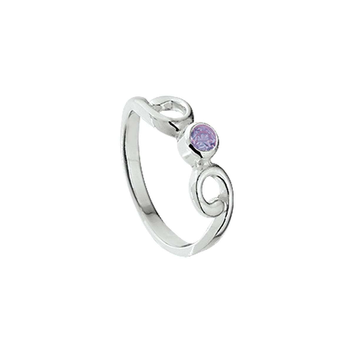 ring paars zirkonia