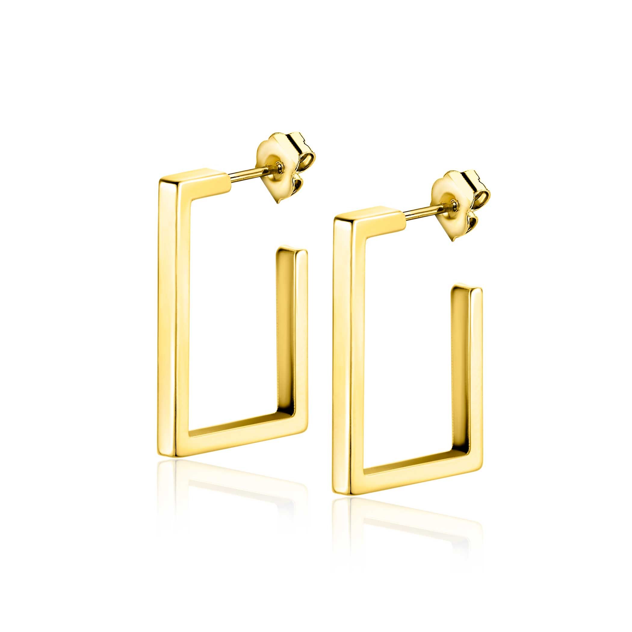 De Oorstekers rechthoek 14K, zijn elegant vervaardigd van 14-karaats goud. Deze stijlvolle oorbellen, gecategoriseerd als sieraad en specifiek als stud oorbellen, voegen een verfijnde touch toe aan elke outfit. Perfect voor zowel dagelijks gebruik als speciale gelegenheden, ze kunnen moeiteloos worden gecombineerd met zowel casual als formele looks.