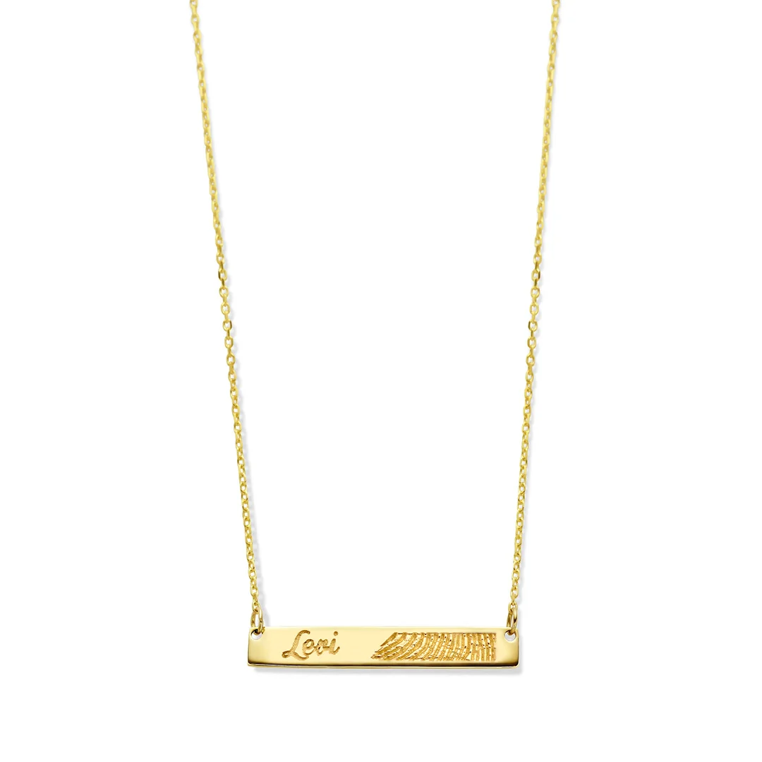 bar necklace small 

gravure zelf in winkel te bepalen