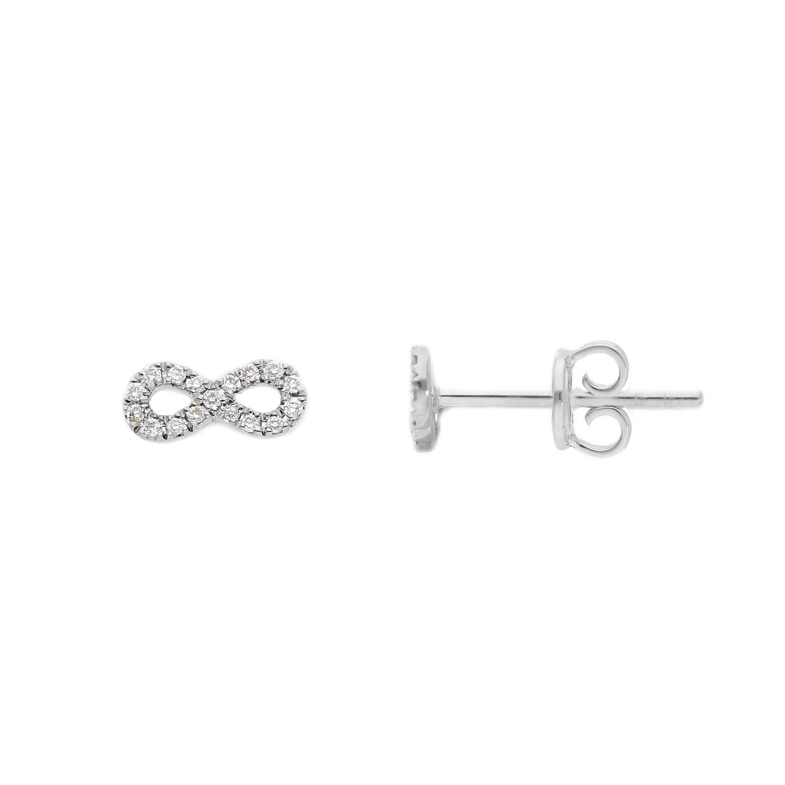 18 karaat wit goud met 0.08ct briljant