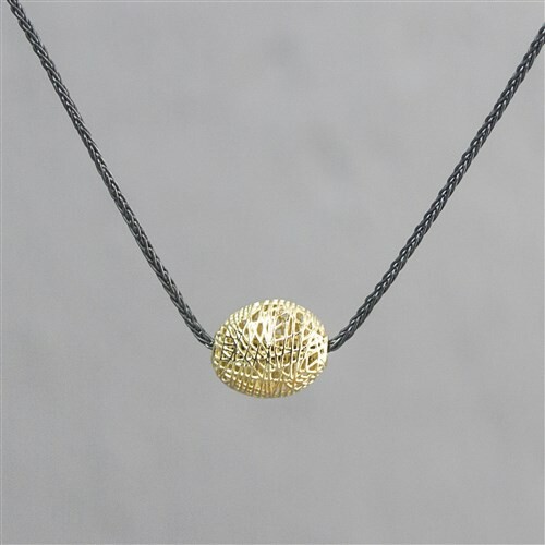 Collier zilver oxy + hanger G14K. *Prijswijzigingen voorbehouden in verband met goudkoers en gewicht!