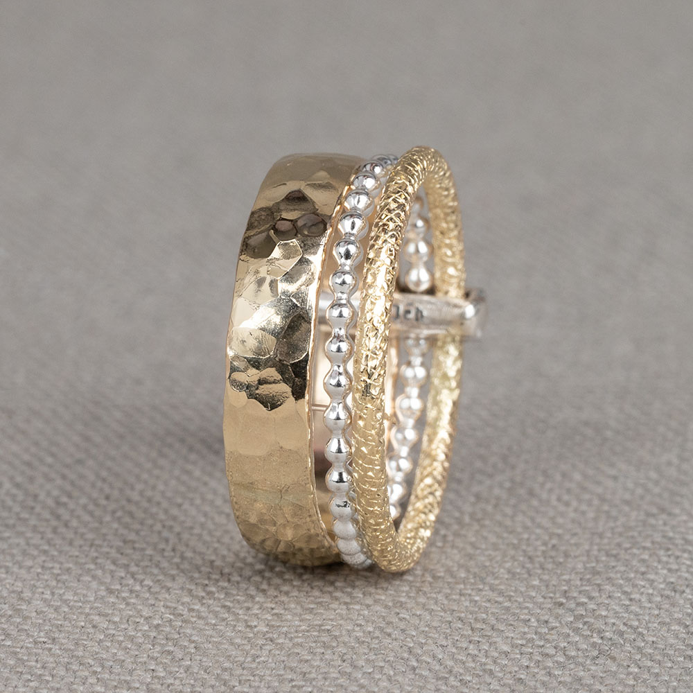 Ring zilver + Goldfilled