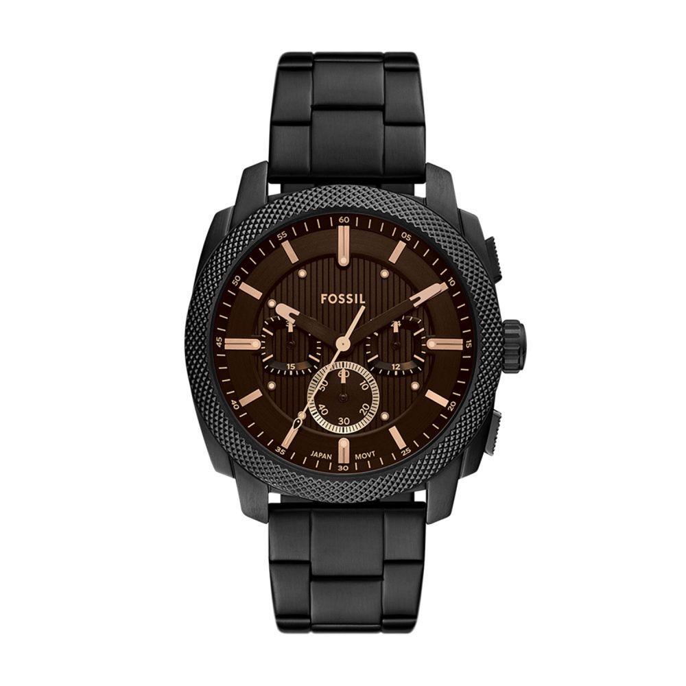 De Fossil horloge FS6097 is een stijlvol polshorloge met een zwarte wijzerplaat en roestvrijstalen kast en band. Het analoge quartz uurwerk heeft een datumfunctie en is waterbestendig tot 5 ATM. Deze horloge, nikkelvrij en anti-allergisch, is perfect voor dagelijks gebruik. Draag het met zakelijke of casual kleding voor een verfijnde uitstraling.