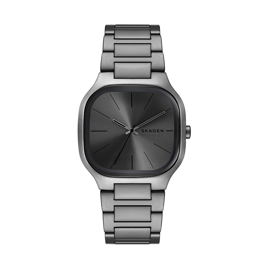 De Skagen Horloge SKW6936 is een stijlvol polshorloge met een 40mm tonneau kast van roestvrij staal en een bijpassende grijze roestvrijstalen band. Het heeft een analoge display met streepindexen, mineraal glas, en is waterdicht tot niveau 3. Perfect voor dagelijks gebruik en geschikt voor mensen met een nikkelallergie. Draag dit horloge als een elegant accessoire.