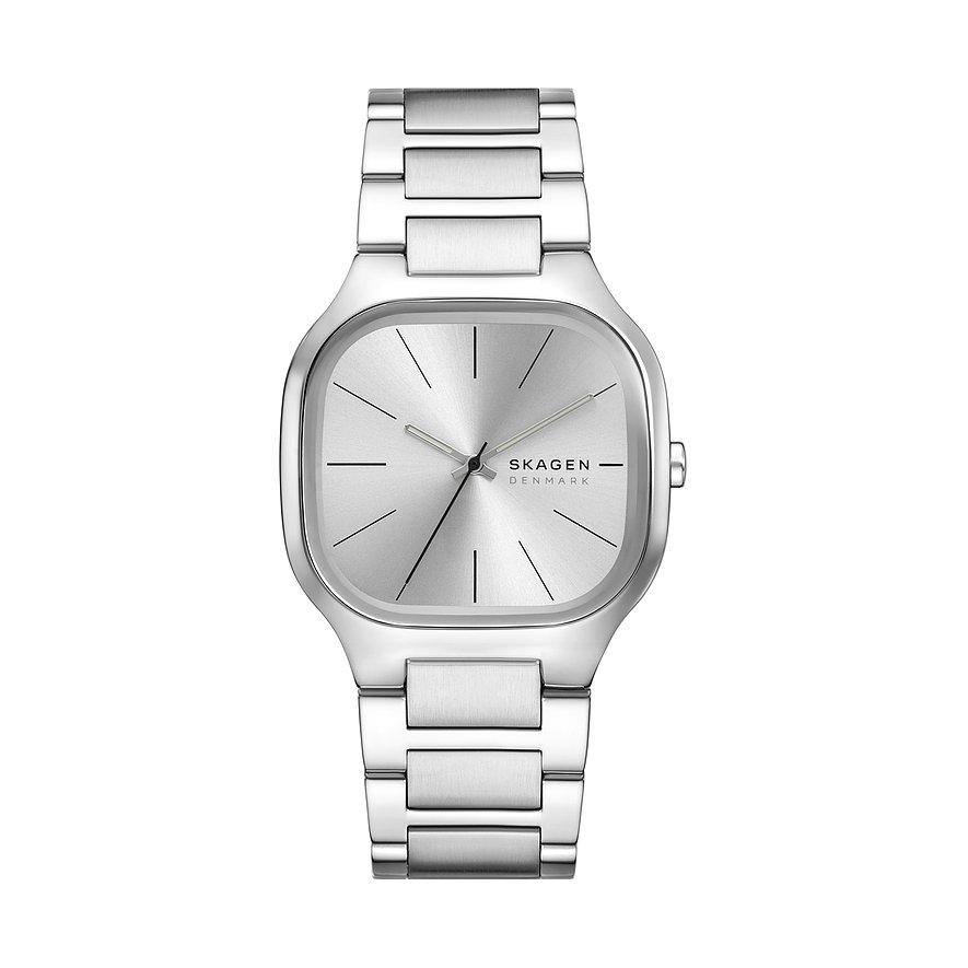 De Skagen Horloge SKW6934 heeft een quartz uurwerk en een roestvrijstalen kast in tonneau vorm. Het horloge heeft een zilverkleurige wijzerplaat en band, is waterbestendig tot 3 ATM en is nikkelvrij, dus anti-allergeen. Het heeft een analoge aanduiding met streepjes en is ideaal voor dagelijks gebruik zonder licht- of datumfunctie. Perfect voor een stijlvolle, minimalistische look.