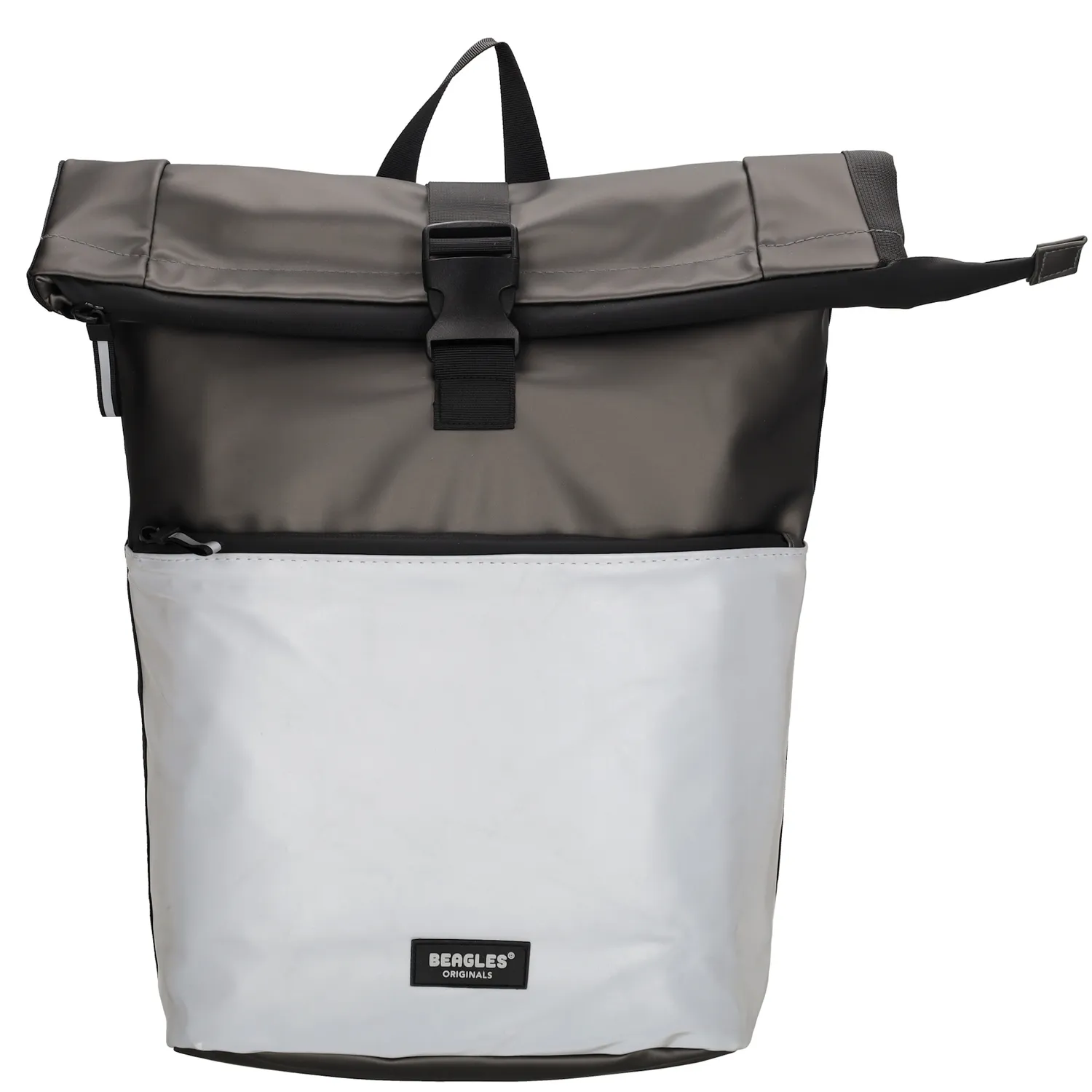 Deze Beagles Originals rugzak is echt een aanrader! Deze toffe rugzak ziet er niet alleen leuk uit door de verschillende gekleurde vlakken, maar is ook nog eens erg praktisch. De rugzak heeft een hoofdvak met een laptopvak voor een laptop tot 15,6 inch. Daarnaast heeft de rugzak een voor- en achtervak. De rugzak sluit met een rits en heeft een overslag met een klikgesp. In combinatie met het waterafstotende materiaal zijn jouw spullen in deze tas optimaal beschermd. Met de gewatteerde schouderbanden draag je de rugzak comfortabel met je mee. Ga jij voortaan in stijl naar werk of school? 

De eigenschappen van deze rugzak zijn: 

Hoofdvak met ritssluiting en overslag 
Voor- en achtervak  
15,6 inch laptopvak
Verstelbare schouderbanden 
Enkel handvat
Waterafstotend materiaal 