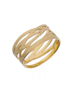 Een 18 krt geelgouden ring Charlotte model Graser op maat 56
