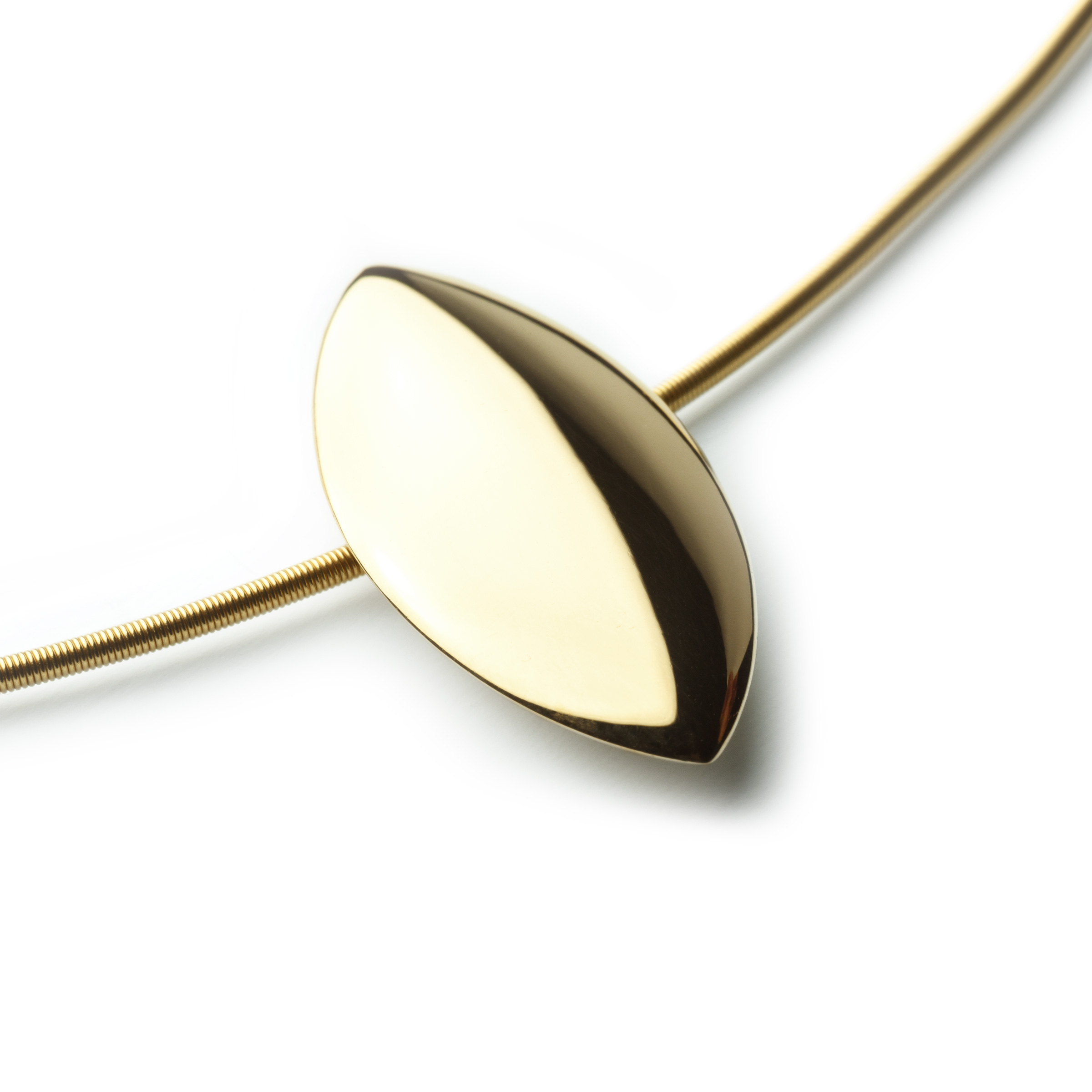 een 18 krt geelgouden hanger van CHarlotte model Riva.