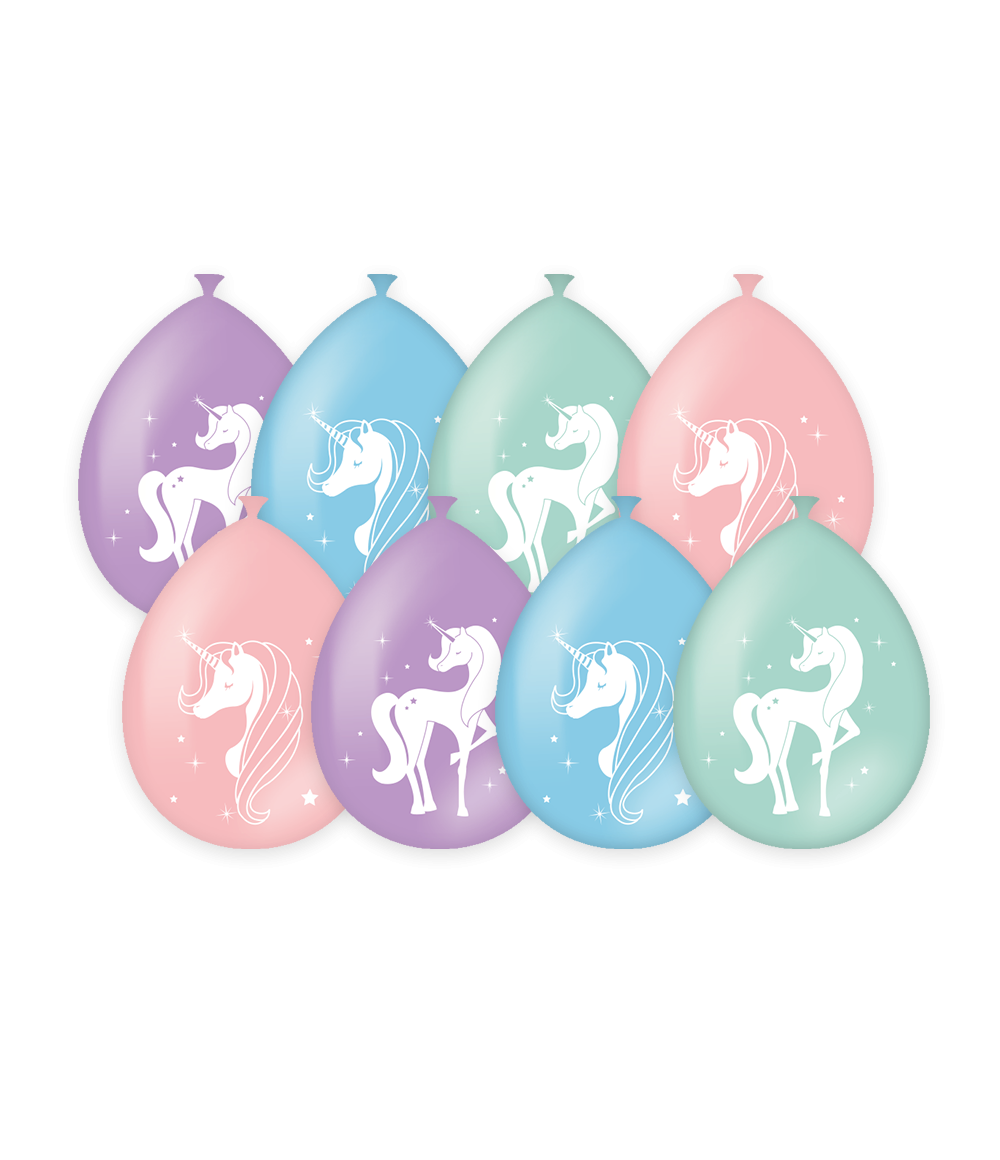Een kinderfeestje kan niet zonder ballonnen en als je party balloons unicorn koopt dan haal je direct ballonnen met een uniek thema in huis! De ballonnen zijn gemaakt van latex en zijn ongeveer 30 bij 30 centimeter groot.