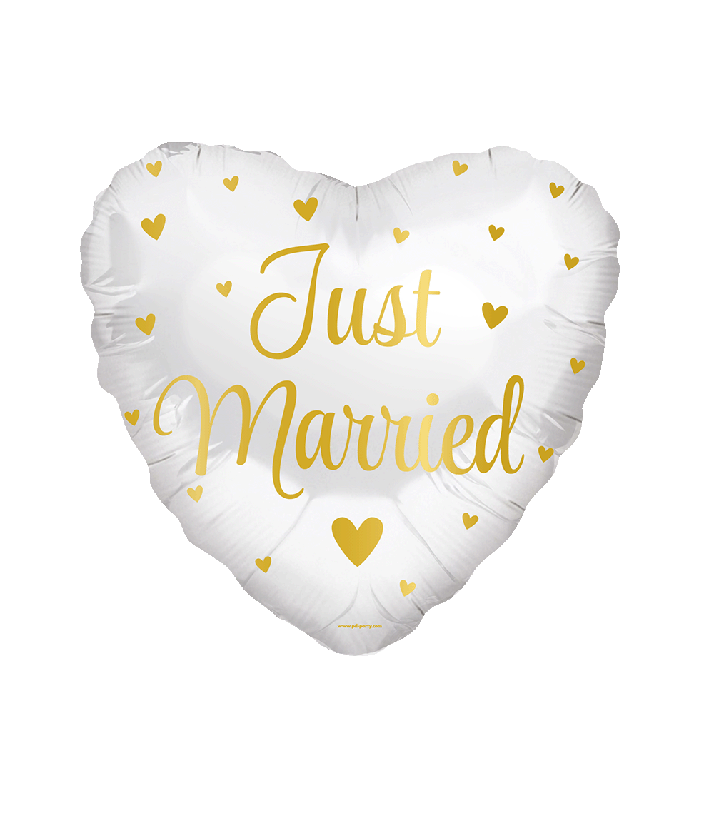 Deze Foil balloon - Just Married is een leuke toevoeging voor als er iemand gaat trouwen en door de gebruikte kleuren valt deze folie ballon extra op. De folie ballon kan worden gevuld met helium of met lucht, hiervoor wordt standaard een rietje meegeleverd. 