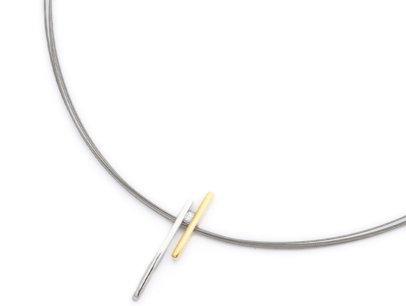 Yo design Spy gold Steel Collier | T1112
