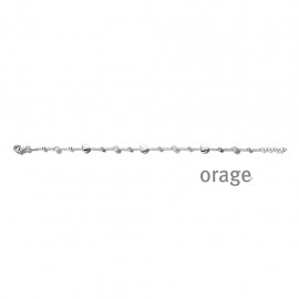 Armbandje in zilver met zirconia 