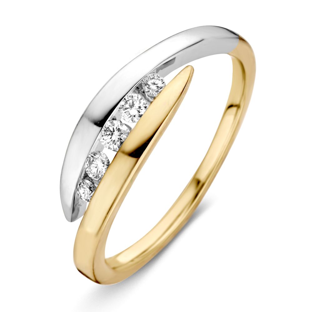 Ring bicolor briljant Maat 56