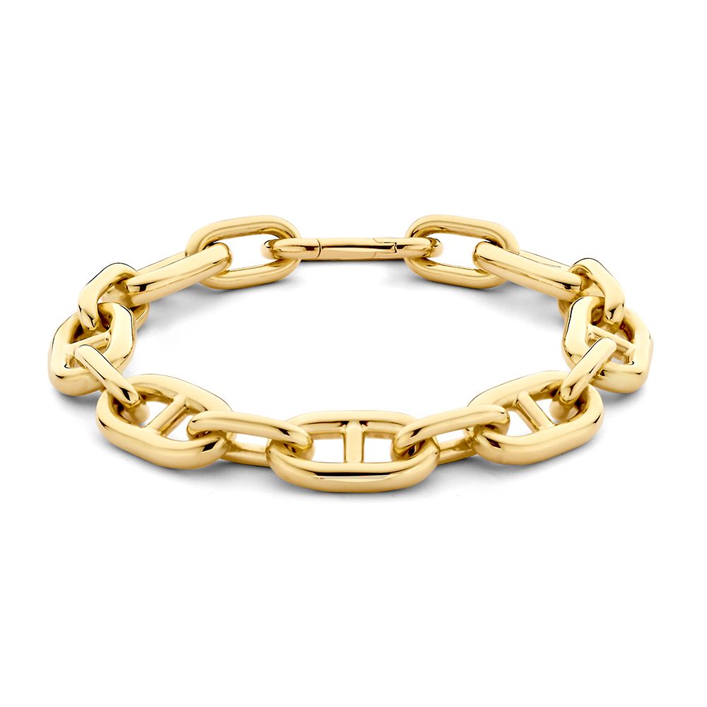 Prachtige geelgouden armband met 'Gucci' schakel.
