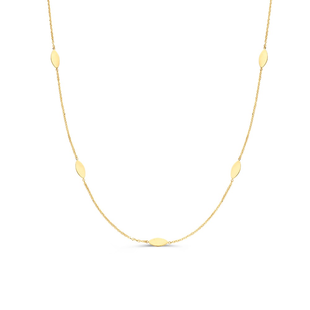 Geelgouden oorringen in speels design.
