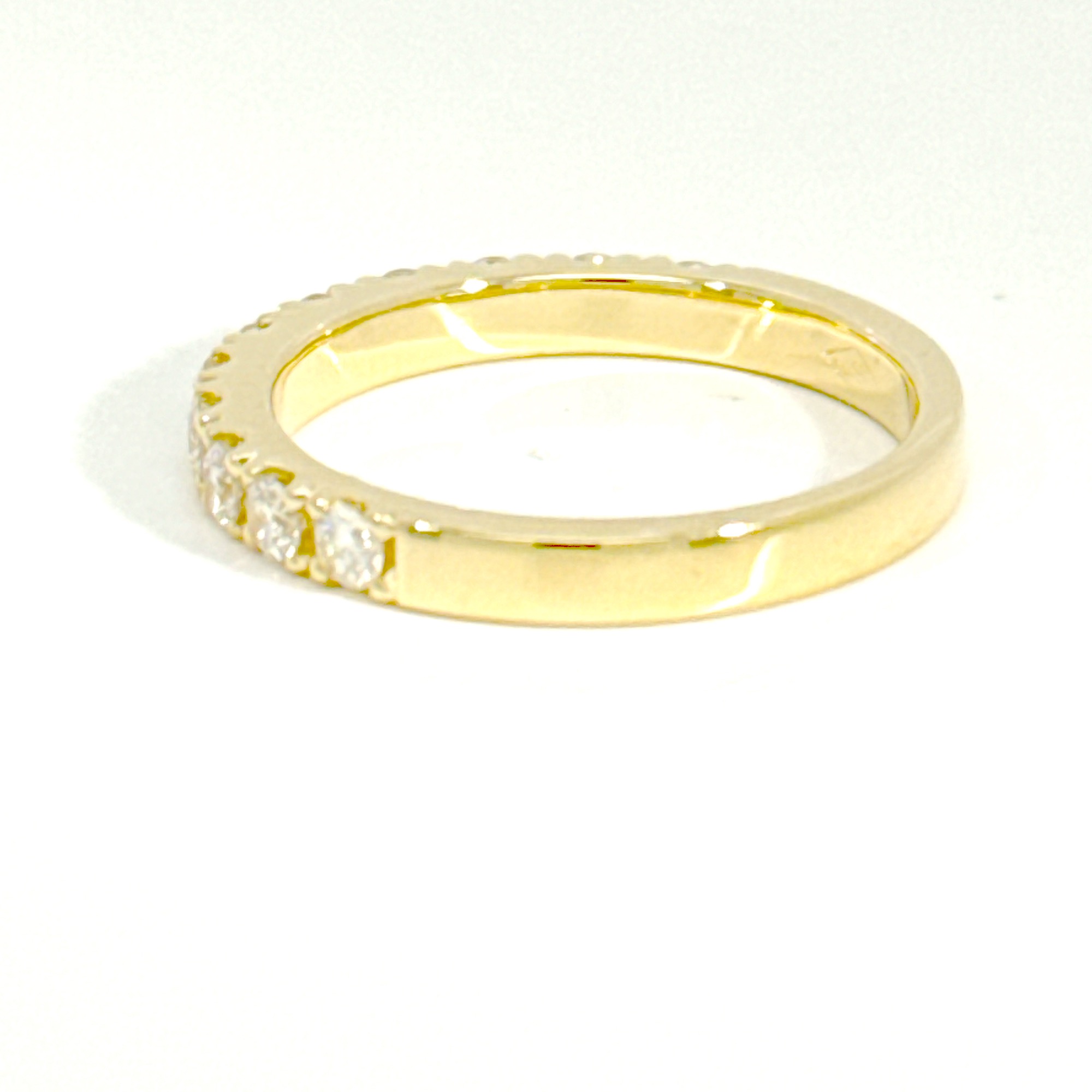 18 karaat geel goud 0.525ct briljant castle zetting