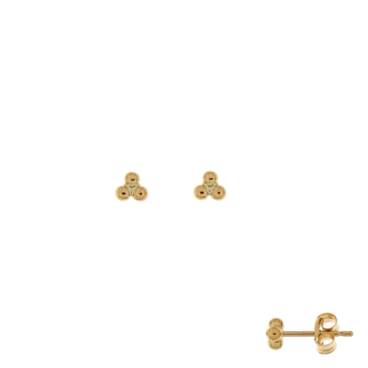 oorsteker geelgoud 18Kt