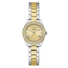 . Het is voor fashionista's en vrouwen met een flinke dosis pit en lef, die houden van glitter en glamour. Dit Guess horloge GW0841L2 is afkomstig uit de Mini Luna lijn. Het bestaat uit een stalen kast en band, en is bovendien analoog afleesbaar en heeft een kwartsgangwerk. Maak de trendsetter in jezelf wakker en durf te stralen met Guess!