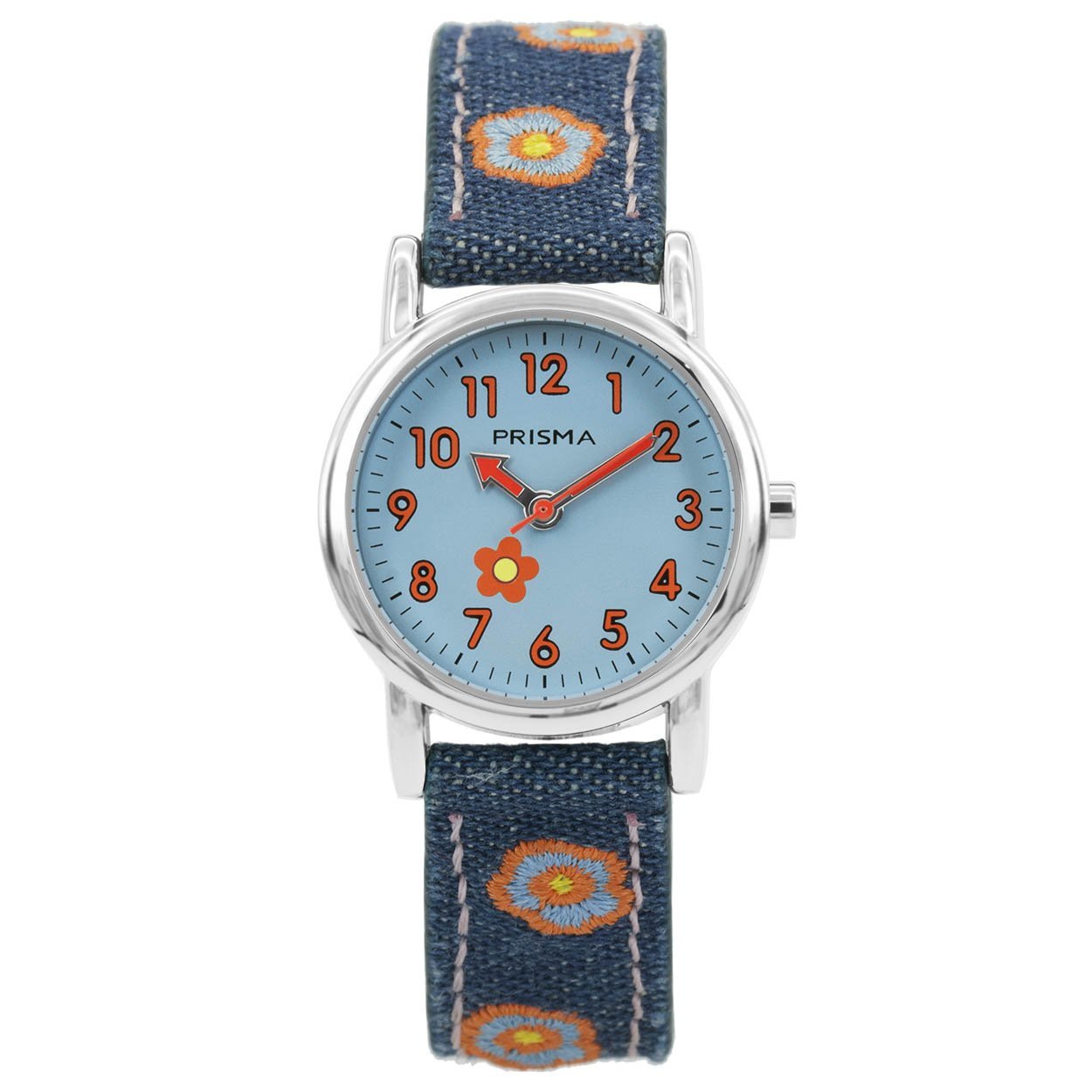 Algemeen
Geslacht: meisjes
Model: CW.323

Voordelen
– band canvas blauw (wit kleurig stiksel)
– wijzerplaat blauw met oranje cijfers (arabisch)
– duidelijke tijdsweergave
– spat waterdicht: handenwassen, regen
– quartz
– maat kast 26,65mm (breedte) 7,8mm (dikte)