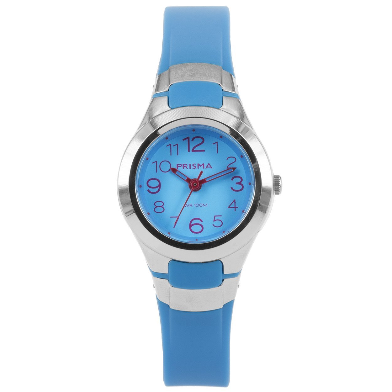 Prisma horloge CW.337 jongens/meisjes Sport kunststof 10 ATM 

Algemeen
Geslacht: jongens/meisjes
Model: CW.337

Voordelen
- band plastic/silicone roze
- wijzerplaat roze met gele cijfers (arabisch)
- boven gem. waterdicht: zwemmen/duiken
- wijzers lichten op in donker
- duidelijke tijdsweergave
- quartz
- maat kast 27mm (breedte) 11mm (dikte)