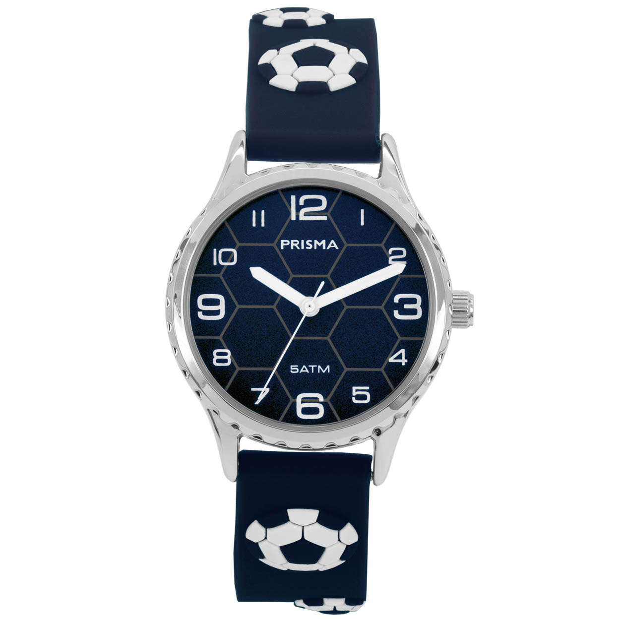 Prisma horloge 351 jongens kunststof 5 ATM 

Algemeen
Geslacht: jongens
Model: CW.351

Voordelen
- band plastic/silicone blauw
- wijzerplaat blauw met witte cijfers (arabisch)
- duidelijke tijdsweergave
- spat waterdicht: handenwassen, regen
- quartz
- maat kast 30mm (breedte) 8,5mm (dikte)