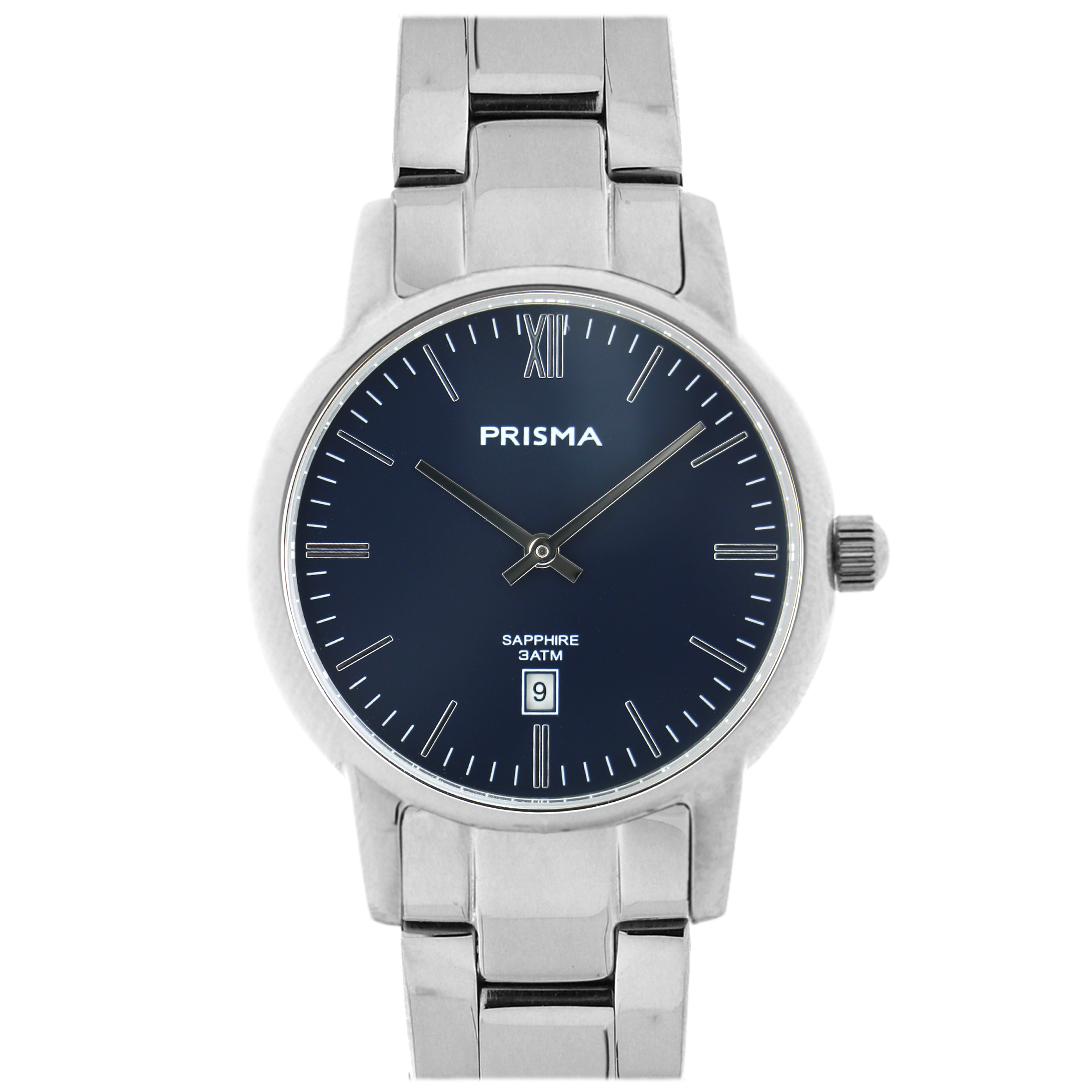 Prisma P.2388 Penina heer steel blauw datum met bracelet

Algemeen
Geslacht: heren
Model: P.2388

Voordelen
- Solid all-stainless steel bracelet staalkleurige met vlindersluiting
- rond model
- wijzerplaat blauw met zilverkleurige index
-waterdicht all-weather
- glas is zeer krasvast
- quartz uurwerk
- maat kast 27 mm (breedte) 7mm (dikte)

