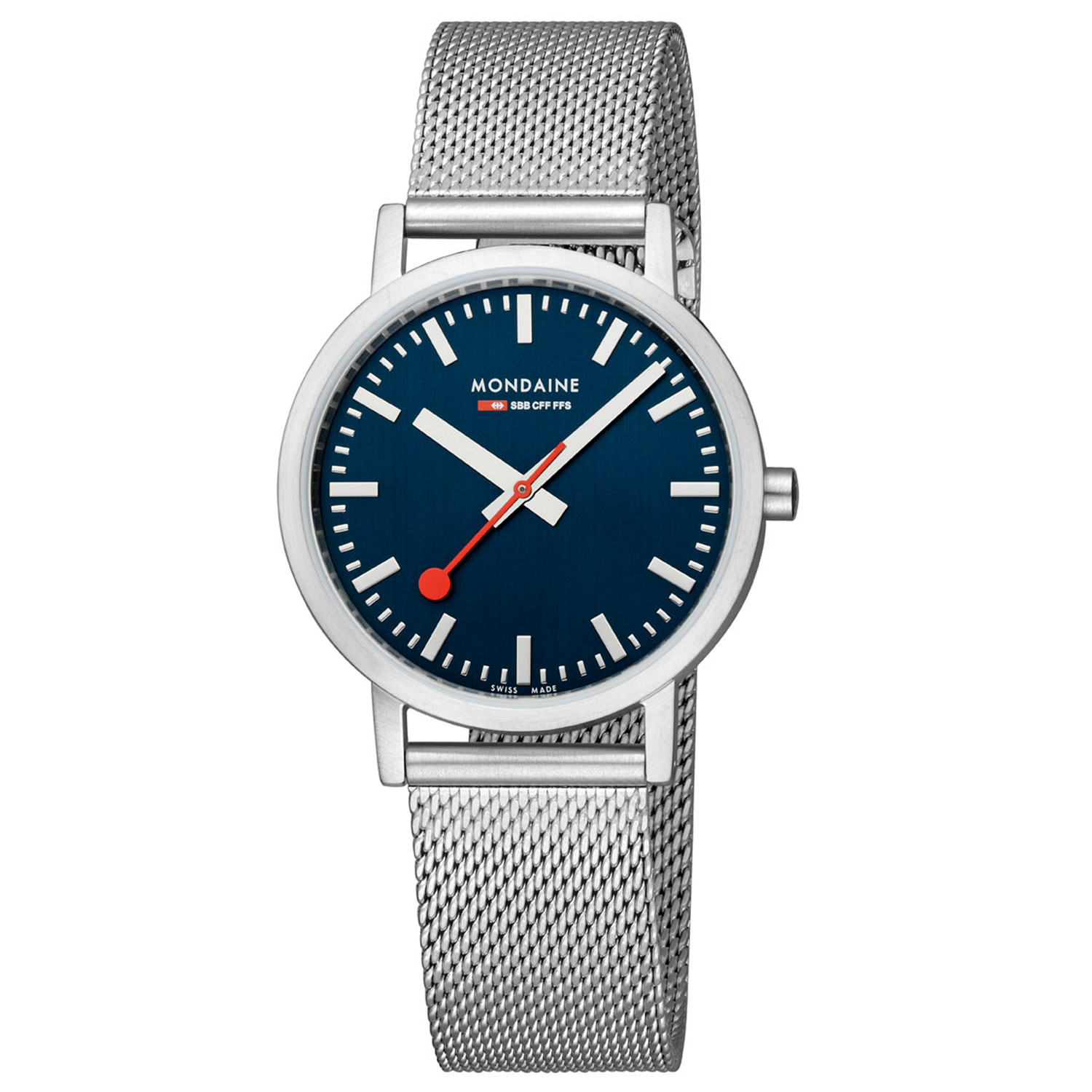 Classic 36mm. Mat. Blauwe Wijzerplaat. Milanese Horlogeband. Quartz. 30m WR. Mineraalglas - M660.30314.40SBJ
