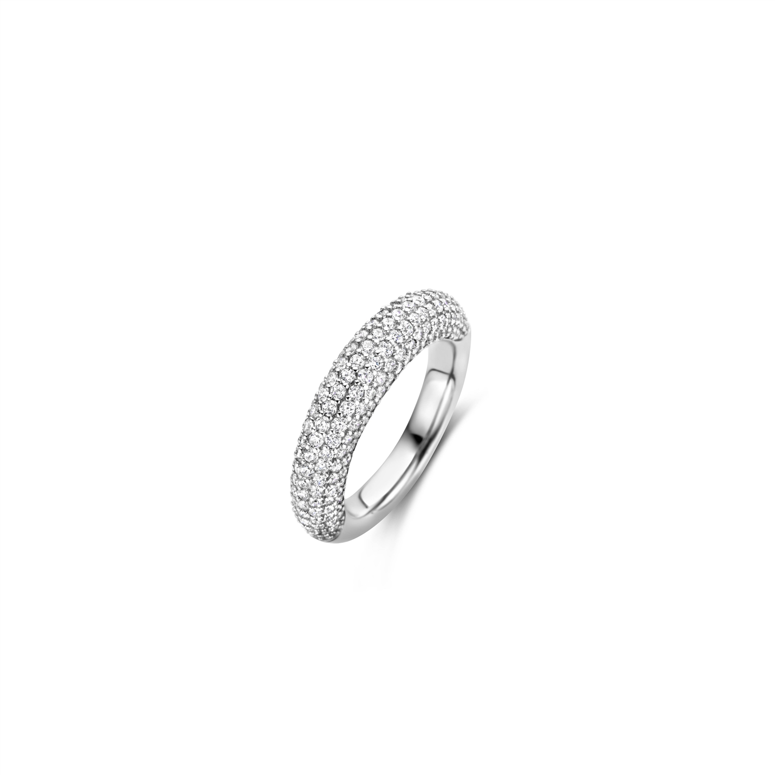 De TI SENTO - Milano Ring 12287ZI is gemaakt van Zilver platina verguld. De kleurstelling van deze ring is Wit. Alle TI SENTO - Milano producten worden geleverd in een luxe geschenkverpakking.