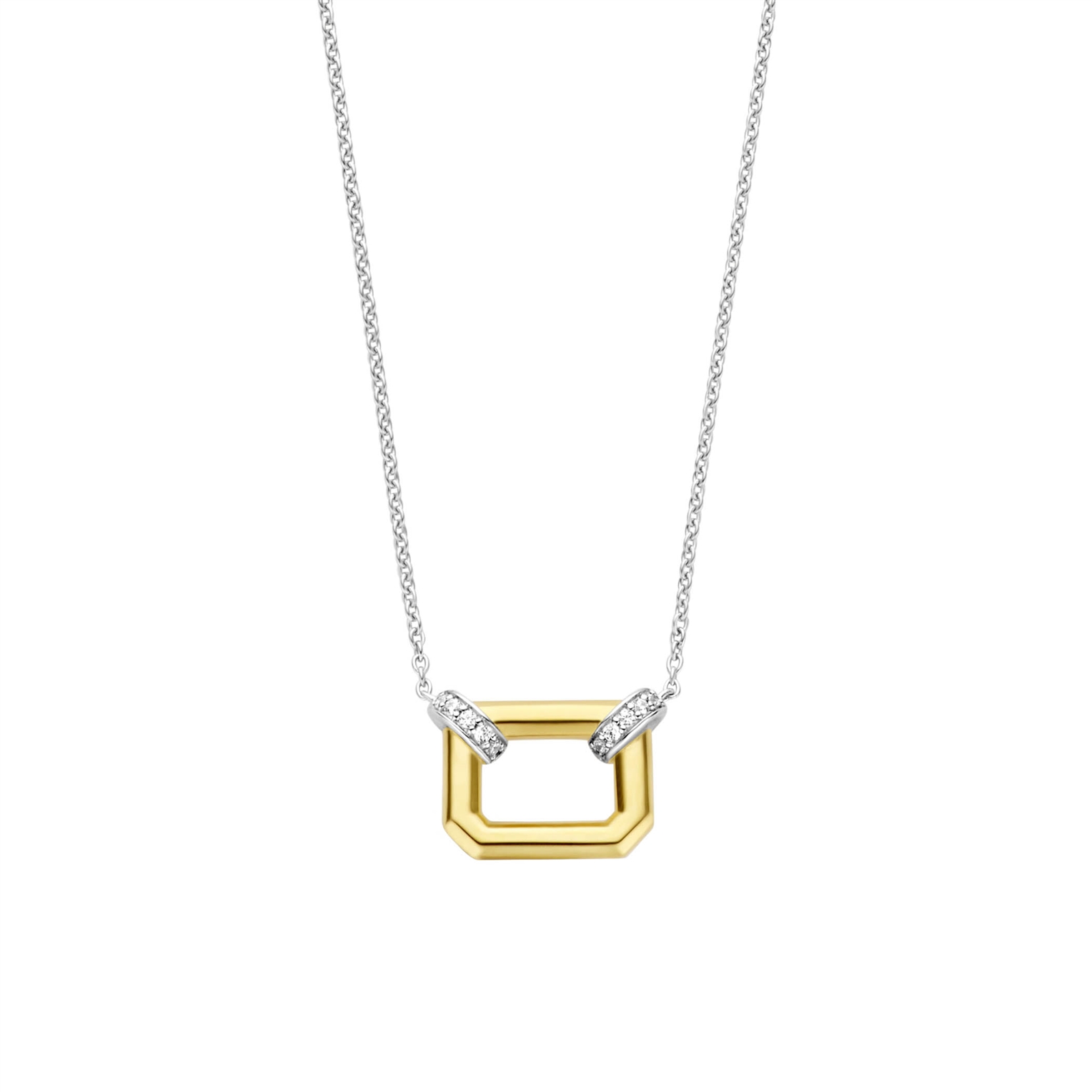 Dit TI SENTO - Milano Collier 34027ZY is gemaakt van Zilver gold plated. De kleurstelling van dit collier is Zirkonia met geel verguld. Alle TI SENTO - Milano producten worden geleverd in een luxe geschenkverpakking.