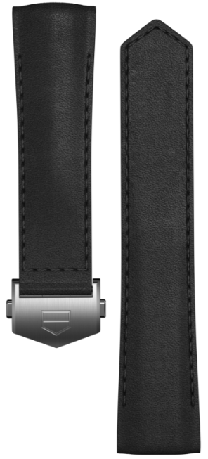 Deze zwarte leren band met rode voering en stalen gesp biedt elegantie en personalisatie en is gemaakt voor alle TAG Heuer Connected Calibre E4 watch 42 mm-modellen, en biedt een ergonomische en verstelbare optie voor het meest luxueuze connected horloge ooit.

Referentie: BC6608