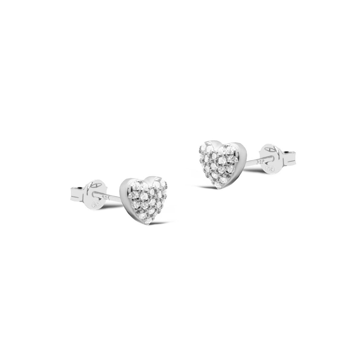 De Karma Zirconia Earstuds MAY Heart Silver zijn schitterende oorbellen met een hartvormig ontwerp, ingelegd met fonkelende zirconia stenen. Deze elegante oorbellen van een niet nader genoemd merk zijn perfect voor dagelijkse outfits of speciale gelegenheden. Combineer ze met andere sieraden voor een complete look.