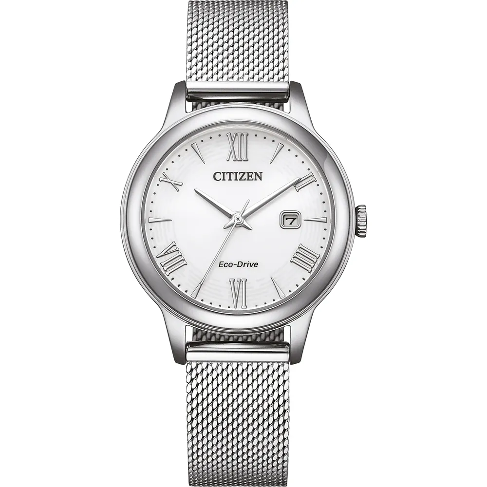 Dit Citizen horloge heeft een kast gemaakt van Roestvrijstaal met een diameter van 31.5 mm en is voorzien van een metalen band. In de kast bevindt zich een Citizen kwaliteitsuurwerk en is afgewerkt met Mineraalglas.

Het horloge is 10ATM. Dit betekent dat het horloge geschikt is om mee te zwemmen. Verder wordt het horloge geleverd met 2 jaar garantie.