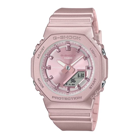 Zijdezacht met parelglans; een zacht, subtiel en verfijnd uurwerk.

Gepolariseerde parelmoercoatings met een matte afwerking worden aangebracht op de rand en de band. De matte metallic kleur van de wijzerplaat voegt een prachtige glans toe voor een eenvoudig, minimalistisch ontwerp met een vleugje extra glamour.

De belangrijkste harsonderdelen die zijn toegepast in de rand en de band zijn gemaakt met harsen van biologische oorsprong. Het gebruik van hernieuwbare biologische materialen draagt bij aan het verminderen van de impact op het milieu.
