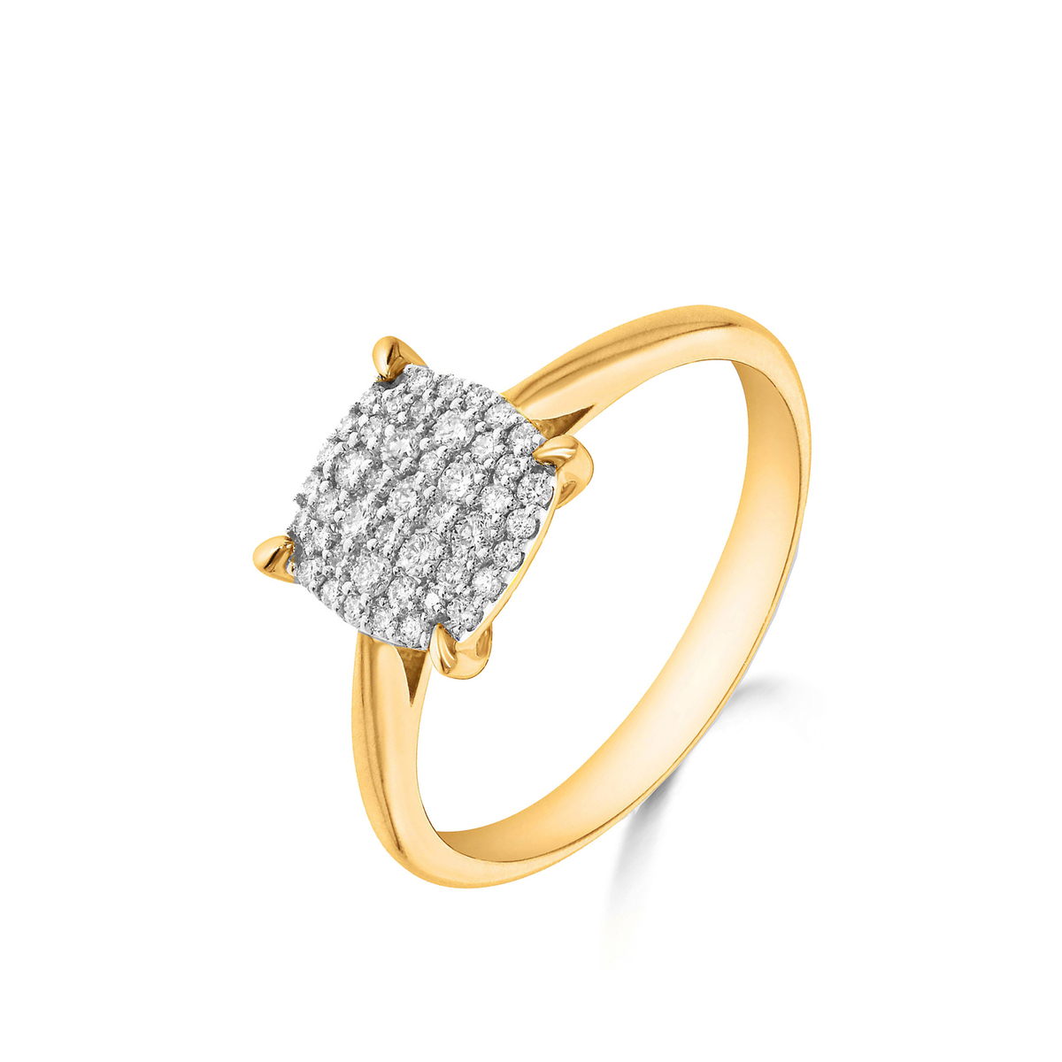 Ring geelgoud 18Kt met echte diamanten 0.25Ct
Vele ander modellen op voorraad