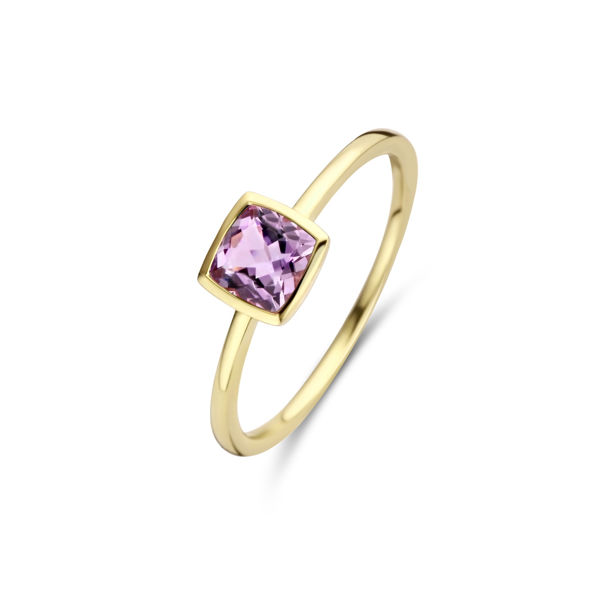 Ring geelgoud 18Kt met amethyst
Verschillende kleuren mogelijk