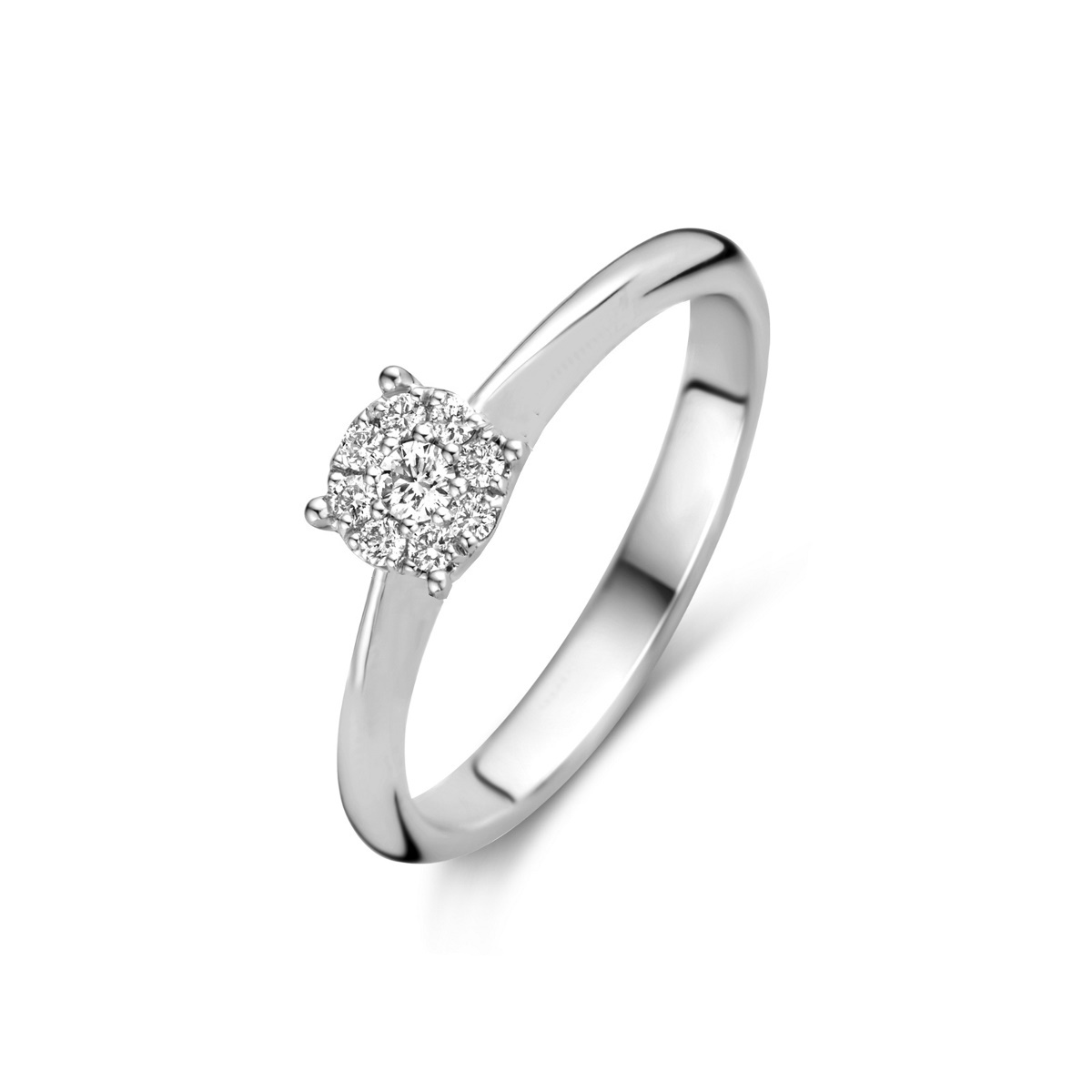 Ring geelgoud 18Kt met kleine diamanten 0.13Ct